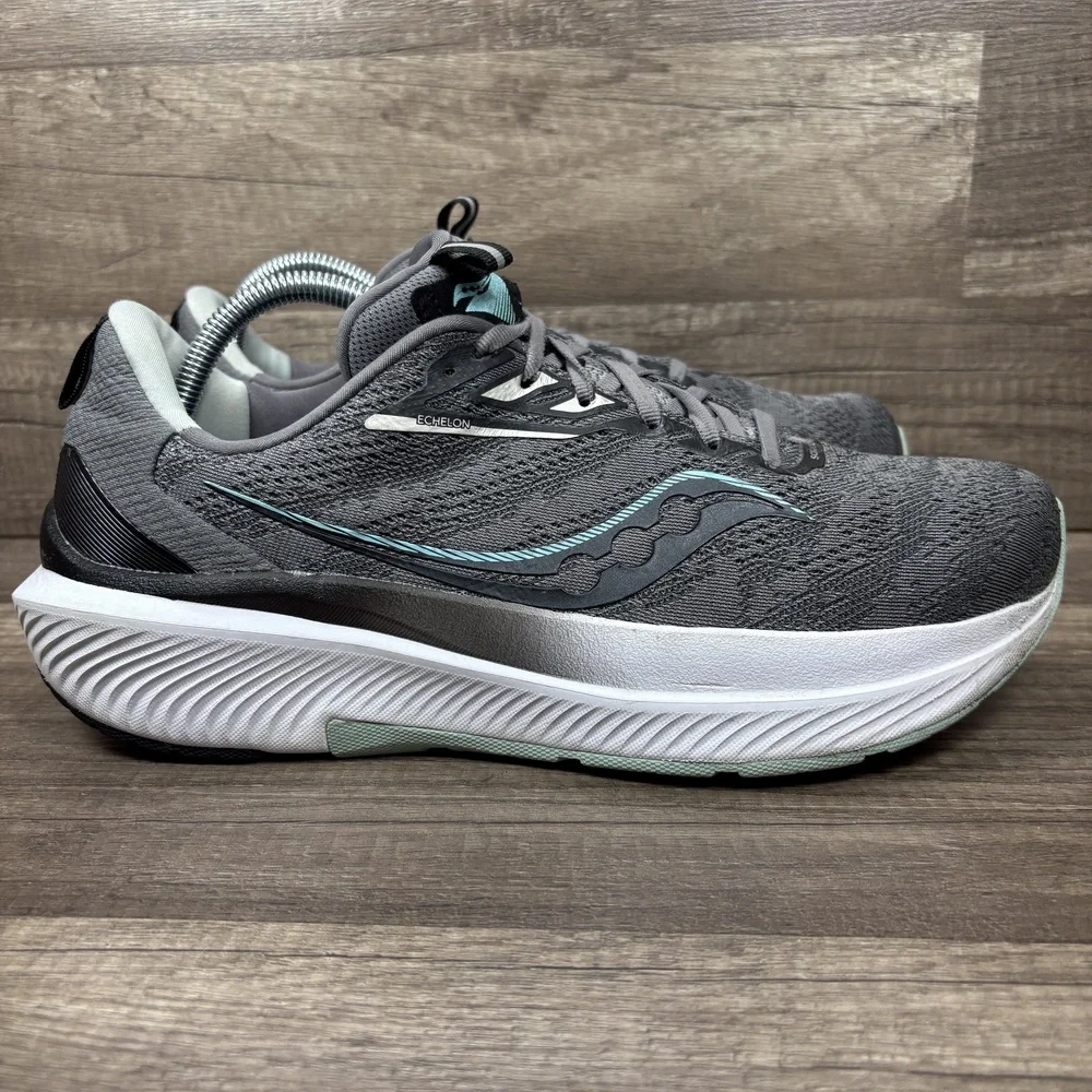 Saucony Echelon 9 Gray Womens US Size 11 Wide EUR 43 S10766-20 Running Shoes